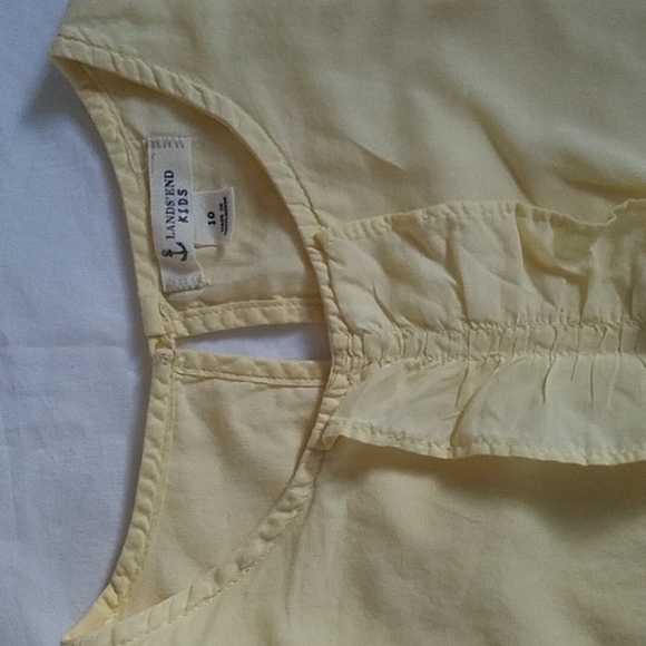Lands' End Kids Girls Sleeveless Shirt - Picture 2 of 3